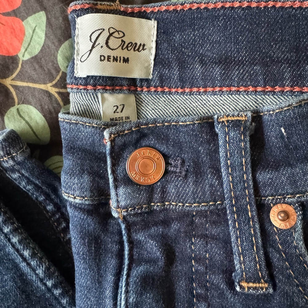 J.Crew Denim Jeans - 9 “ Vintage Straight 28” Ankle Inseam Dark Wash